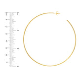 75mm x 1.15mm Hoop Post Earrings