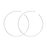 75mm x 1.15mm Hoop Post Earrings