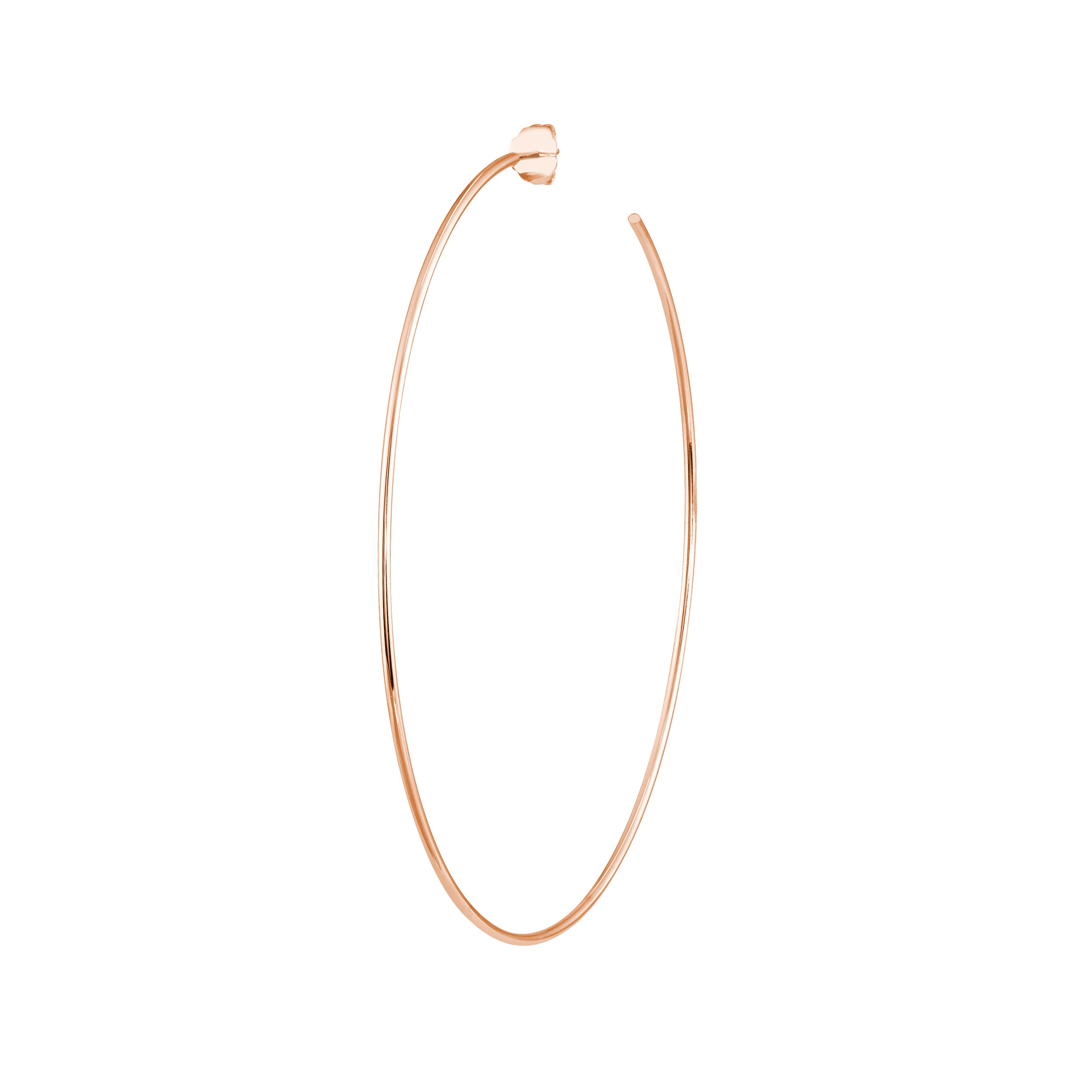 75mm x 1.15mm Hoop Post Earrings
