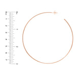 75mm x 1.15mm Hoop Post Earrings