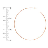 75mm x 1.15mm Hoop Post Earrings
