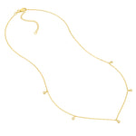 Diamond Bezel Drops Necklace