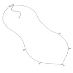 Diamond Bezel Drops Necklace