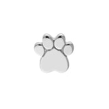 Dog Paw Stud Earrings on Post Back