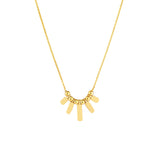 Mini Bar Drop and Bead Station Necklace