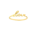Cursive Love Ring
