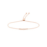 Graduated 1/10tcw Diamond Bezel Bolo Bracelet