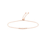 Graduated 1/10tcw Diamond Bezel Bolo Bracelet