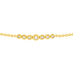Graduated 1/10tcw Diamond Bezel Bolo Bracelet