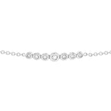 Graduated 1/10tcw Diamond Bezel Bolo Bracelet