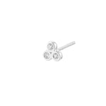 1/15tcw Diamond Trinity Stud Earrings