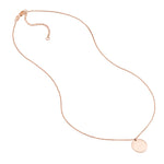 Engravable Disc Pendant Necklace