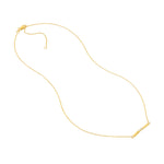 Diamond Bezels and Bars Adjustable Necklace