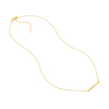 Diamond Bezels and Bars Adjustable Necklace