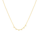 1/5tcw Diamond Trinity Stations Necklace
