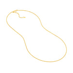 Adjustable Popcorn Chain Necklace with Slider Bead
