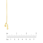 Adjustable Popcorn Chain Necklace with Slider Bead