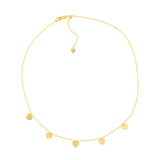 Heart Dangles Adjustable Choker