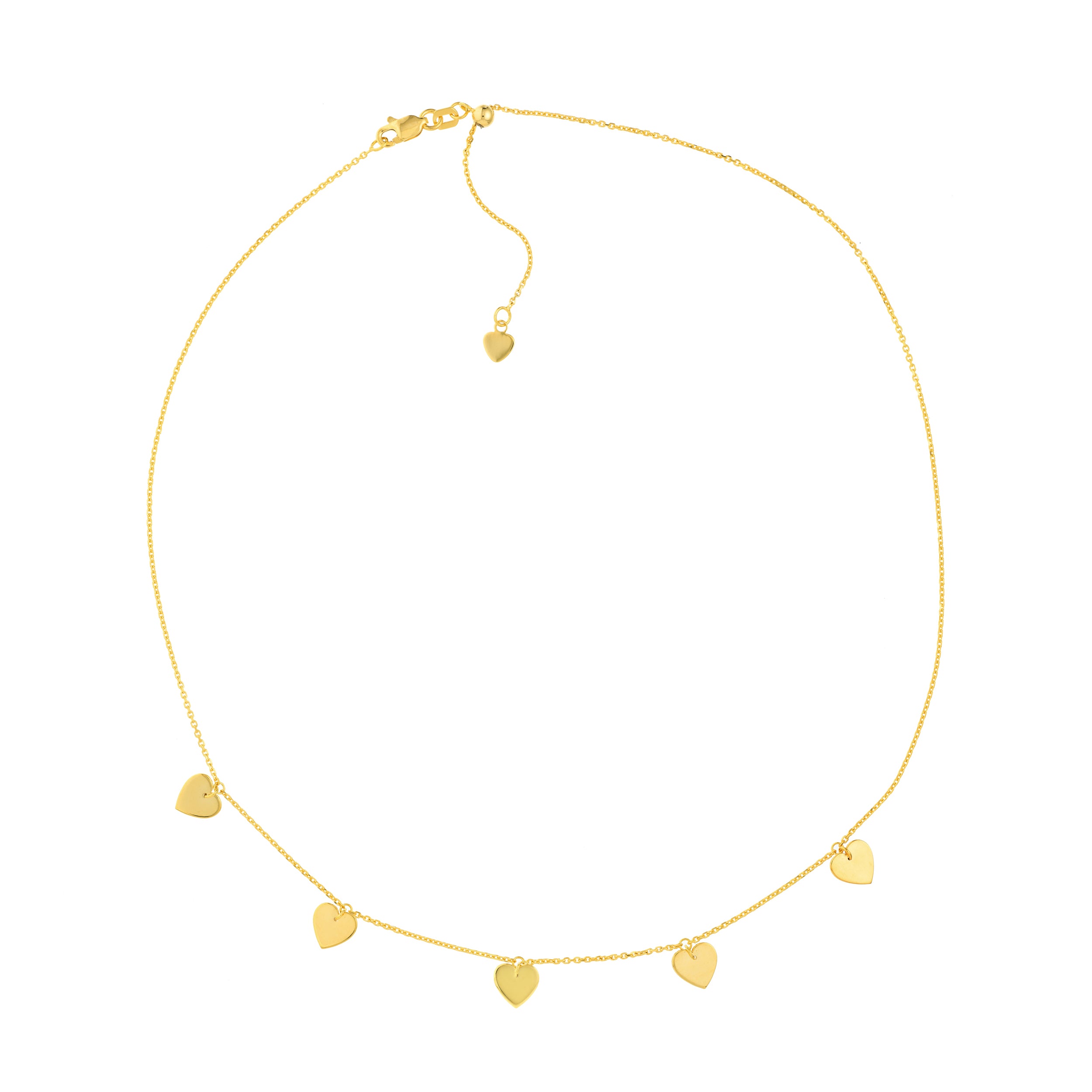 Heart Dangles Adjustable Choker