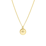 Small Star Medallion Necklace with Diamond