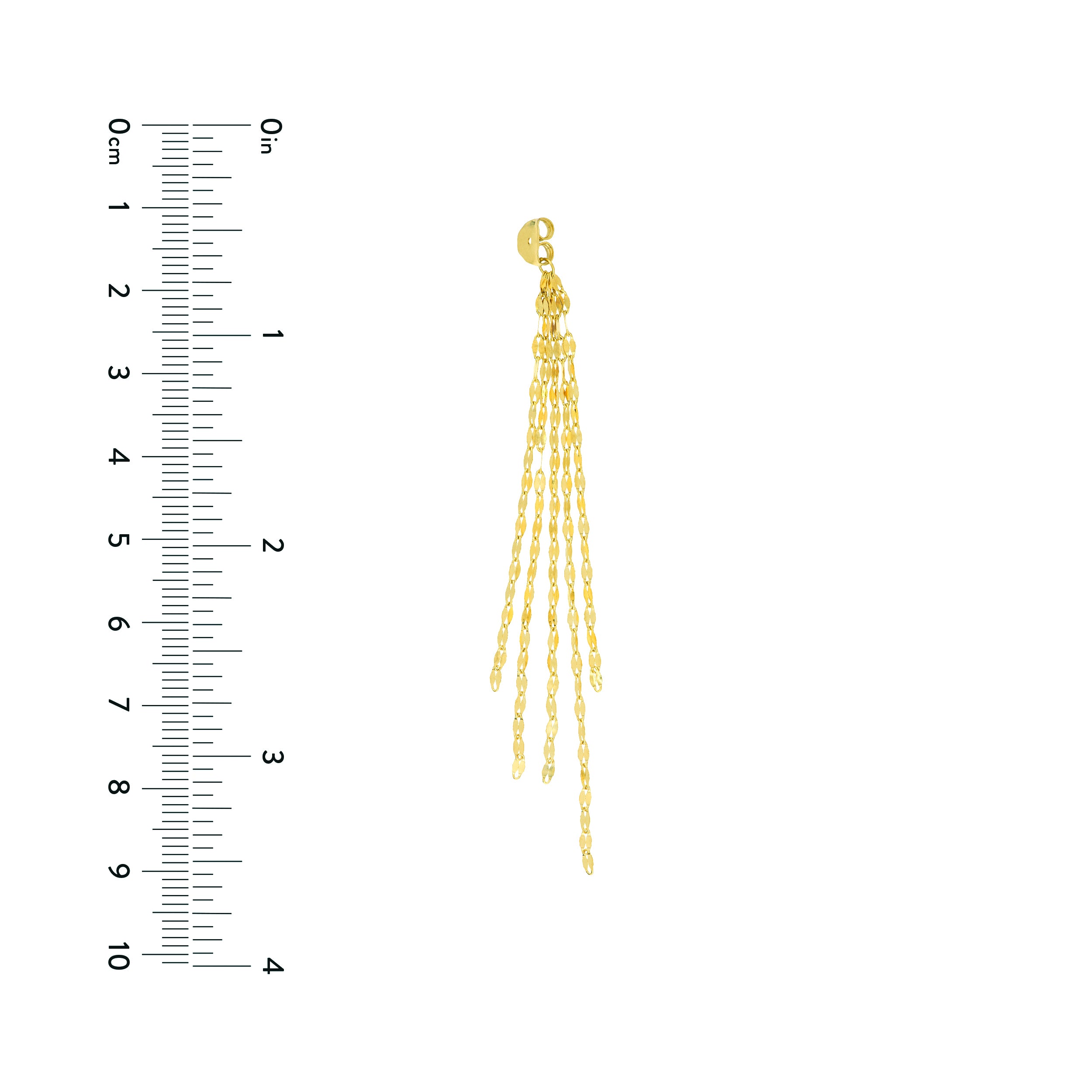 Hammered Forzentina Chain Earring Extensions