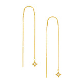 1/20tcw Diamond Star Threader Earrings