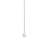 1/20tcw Diamond Bezel Threader Earrings