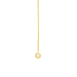 1/20tcw Diamond Bezel Threader Earrings