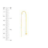1/20tcw Diamond Bezel Threader Earrings