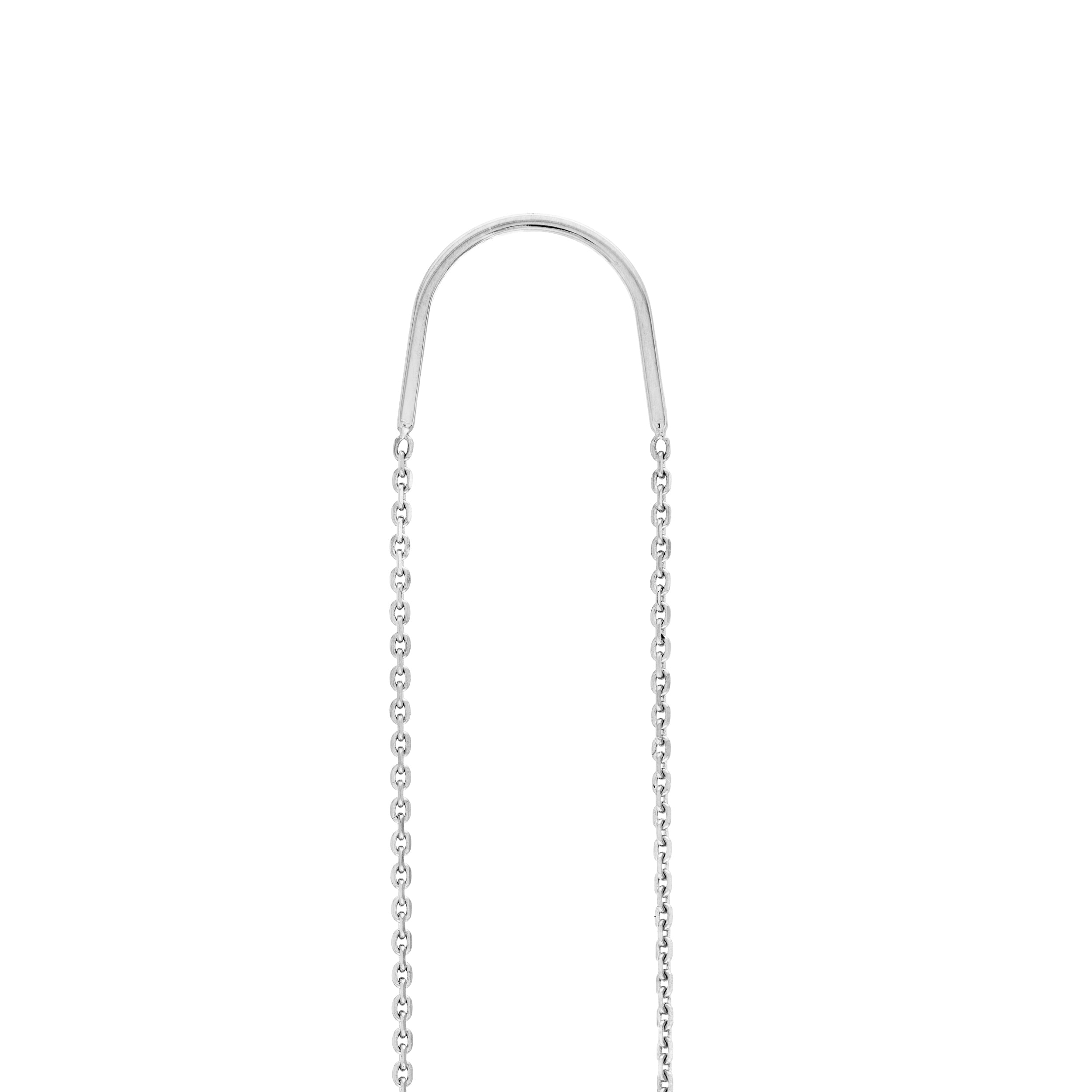 1/20tcw Diamond Bezel Threader Earrings