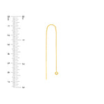 1/20tcw Diamond Bezel Threader Earrings