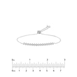 1/5tcw Diamond Bezel Tennis Bolo Bracelet