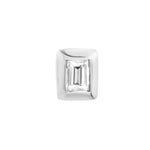1/5ct Baguette Diamond Bezel Stud Earrings