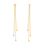 Bead Chain Earring Extensions with Bead Tips