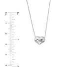 Puffy Heart Adjustable Necklace