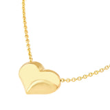 Puffy Heart Adjustable Necklace