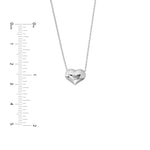 Puffy Heart Adjustable Necklace
