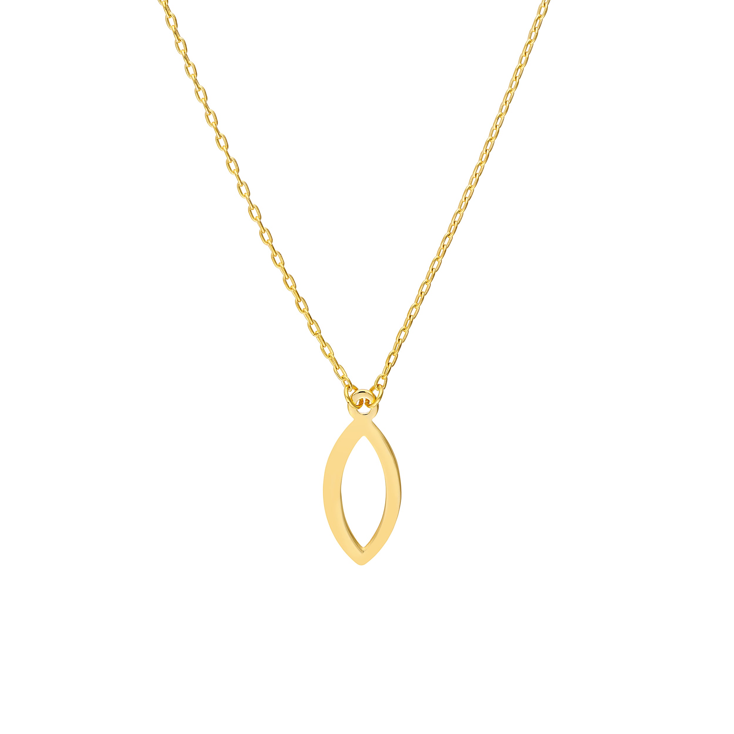 Mini Open Marquise Adjustable Necklace