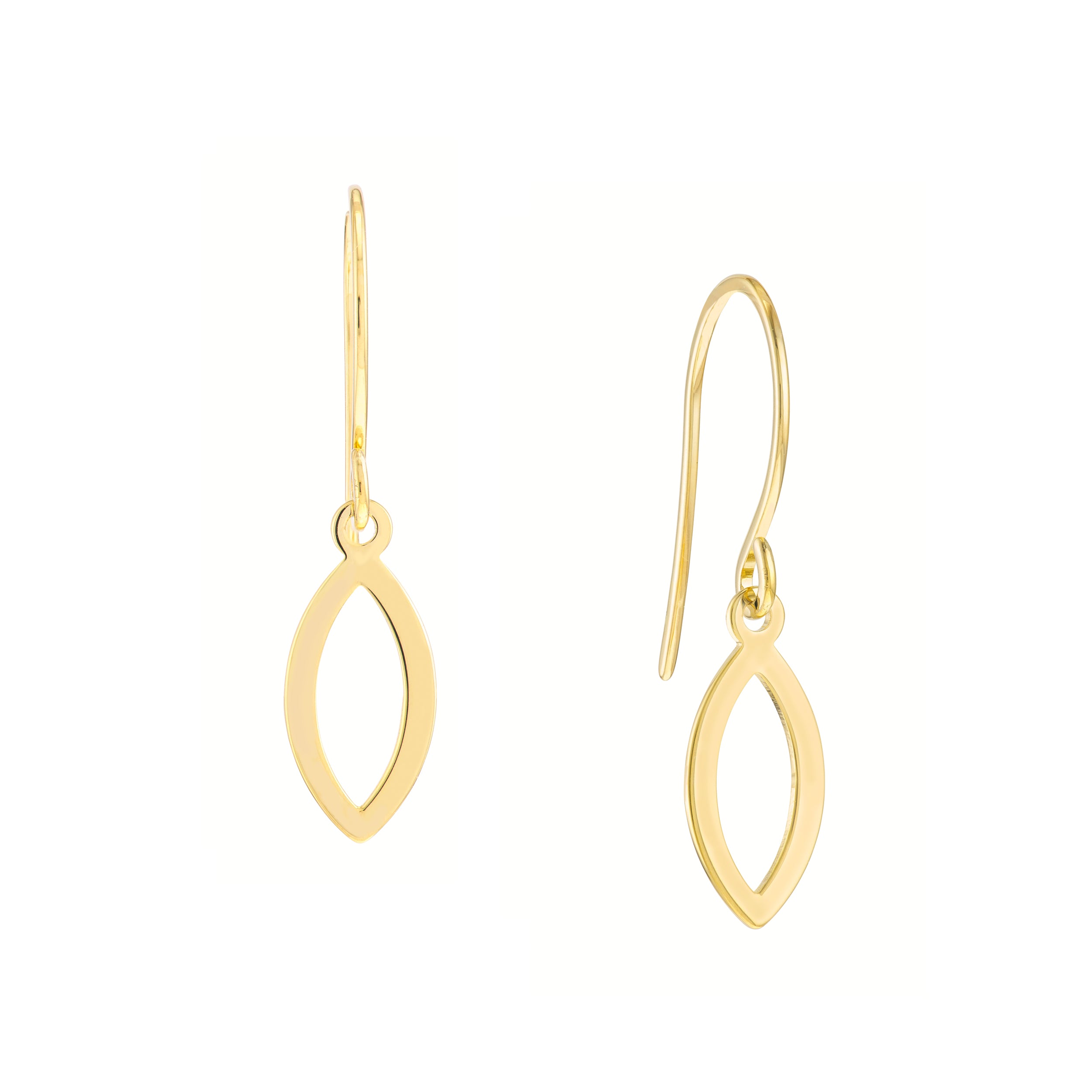 Mini Open Marquise Dangle Earrings