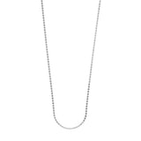 Sterling Silver Long All-Around Disc Necklace