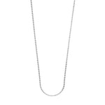 Sterling Silver Long All-Around Disc Necklace