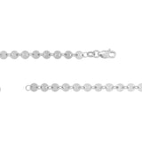 Sterling Silver Long All-Around Disc Necklace
