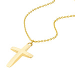 Curved Cross Adjustable Necklace