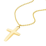 Curved Cross Adjustable Necklace