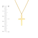 Curved Cross Adjustable Necklace