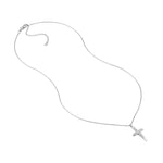 Curved Cross Adjustable Necklace