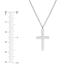 Curved Cross Adjustable Necklace
