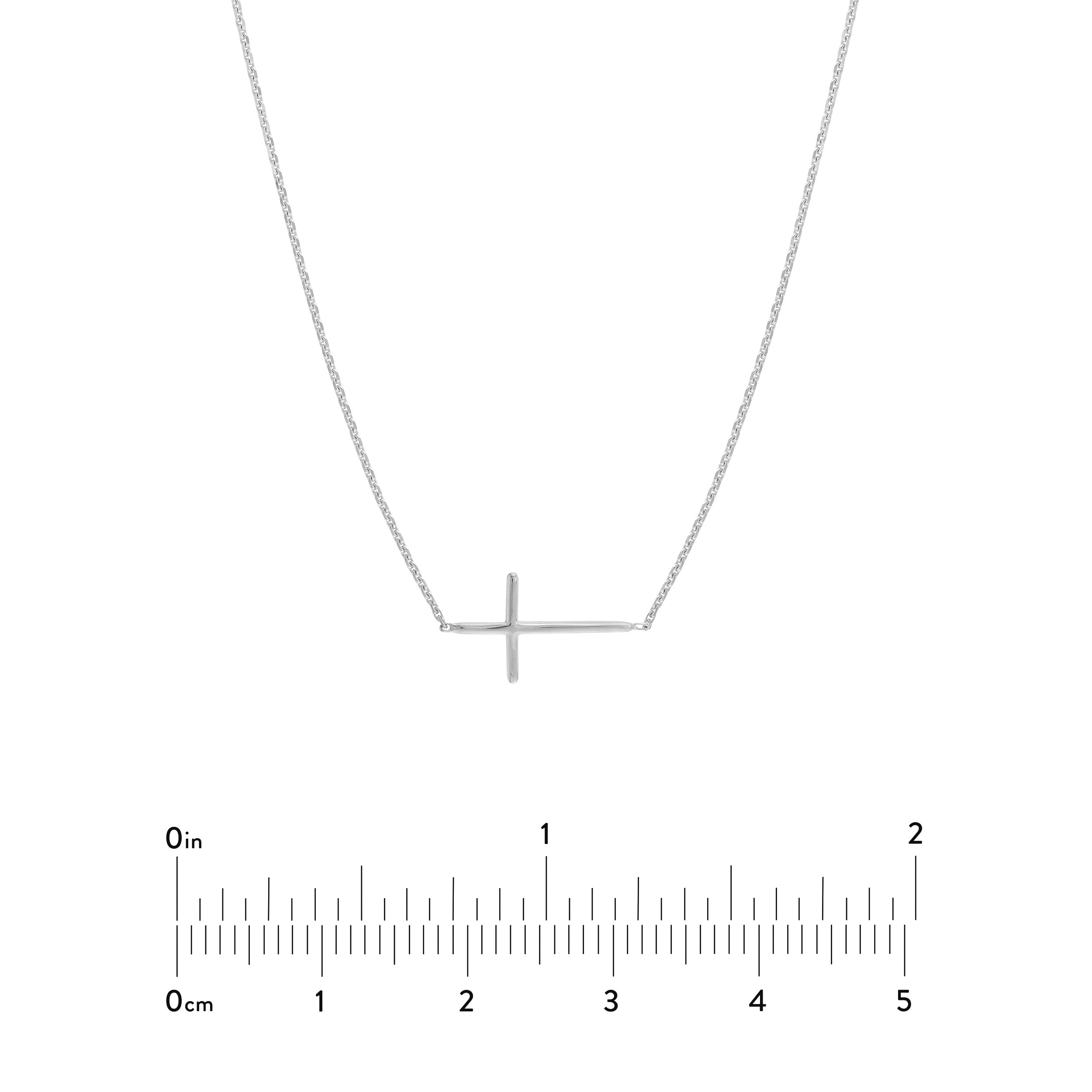 E2W Mini Cross Adj Necklace