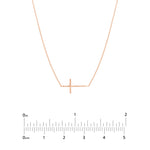 E2W Mini Cross Adj Necklace