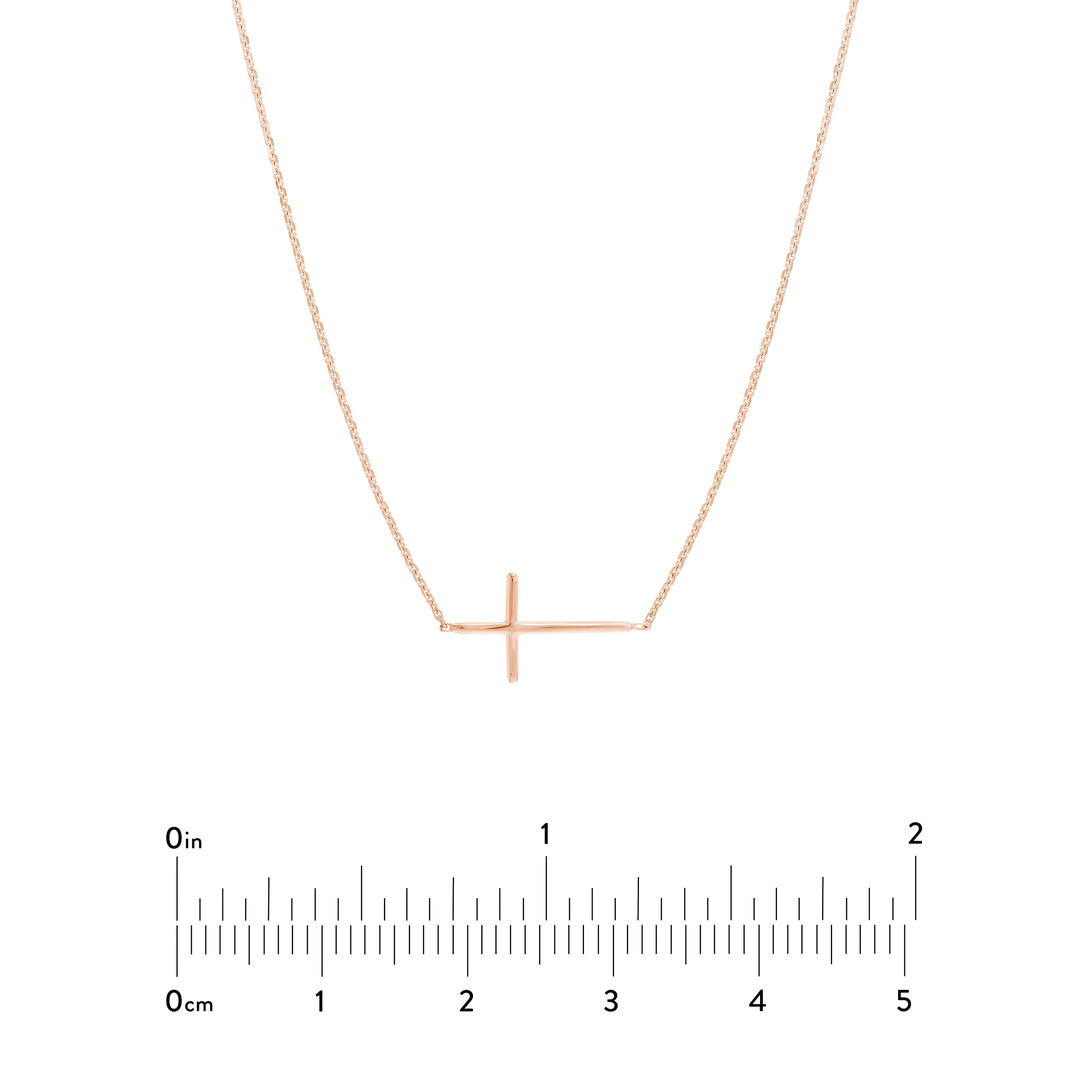 E2W Mini Cross Adj Necklace